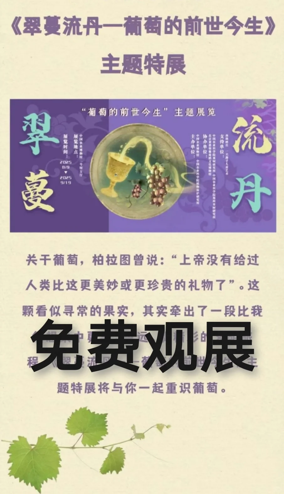?文物非遗品酒尝鲜?邀你来8.9-9.19