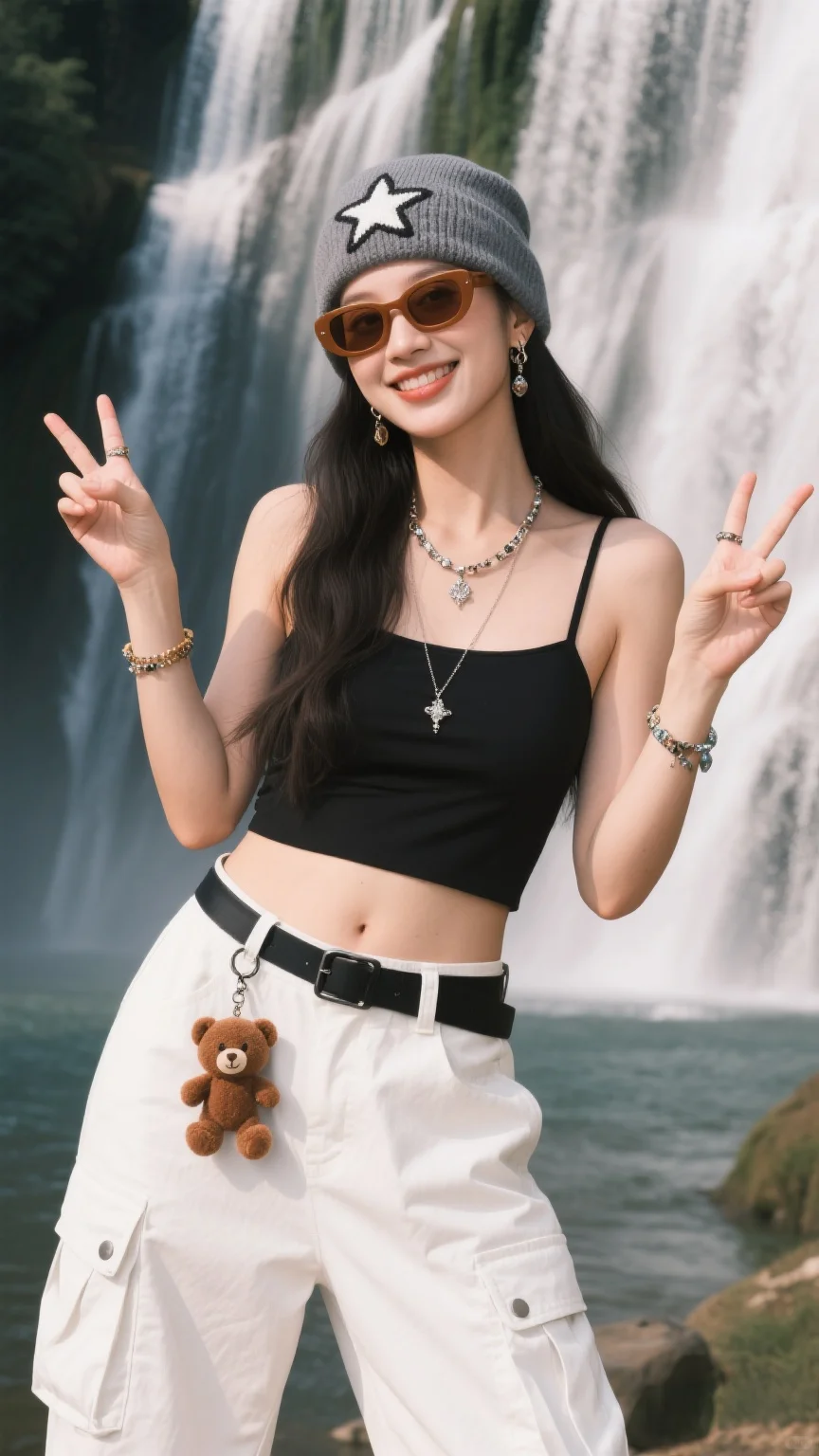 瀑布边的夏日穿搭灵感✨