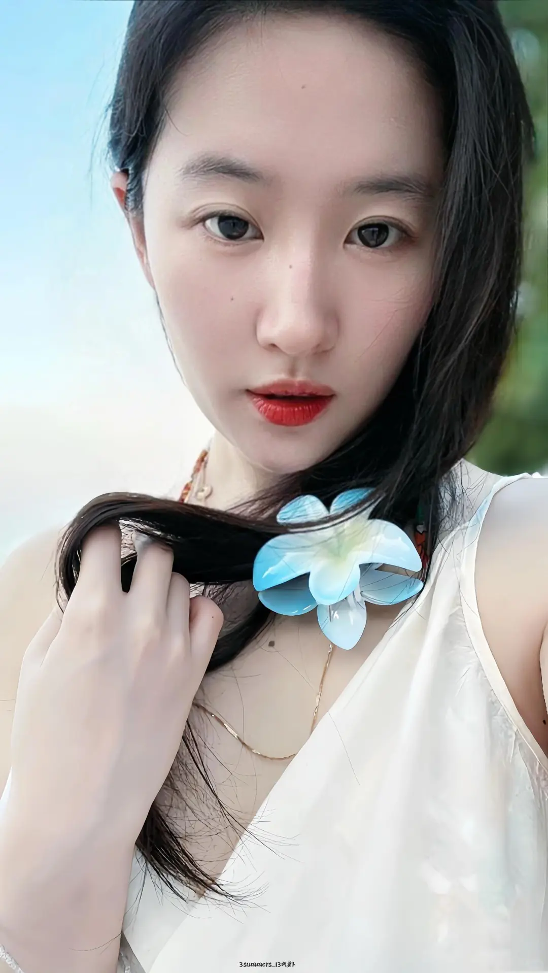 刘亦菲最新海边超美壁纸