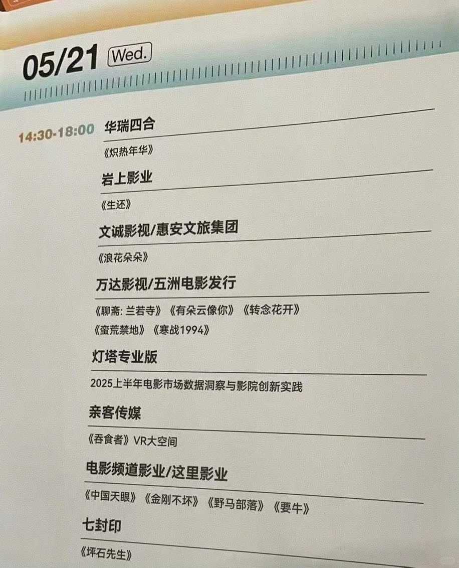 一年一度院线推介会要来了