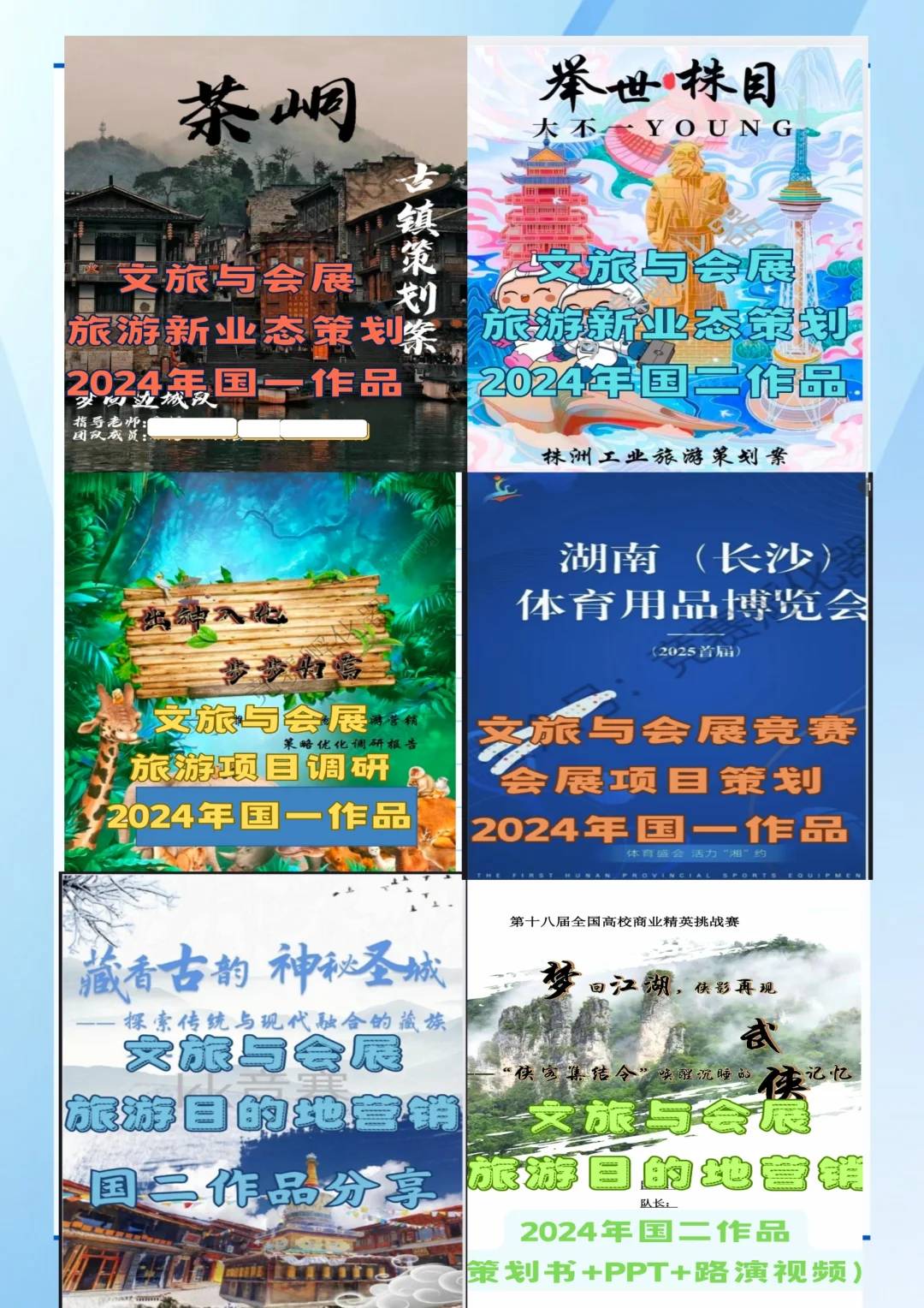 文旅与会展各个赛道国一作品案例