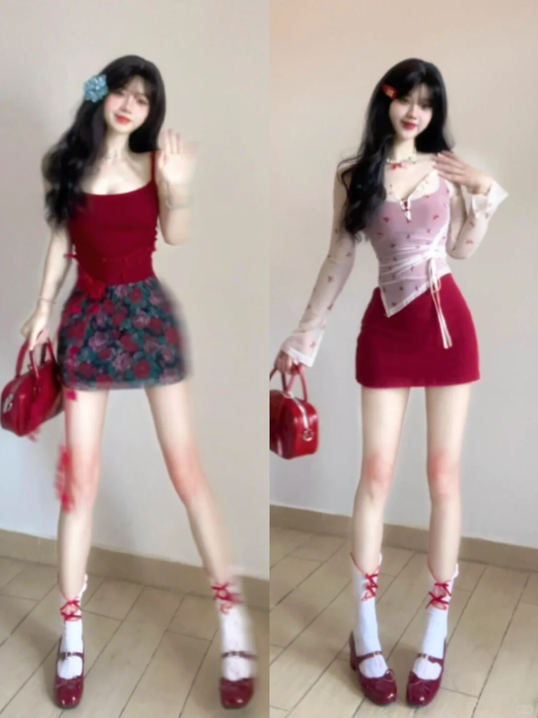 蓝色系穿搭分享～