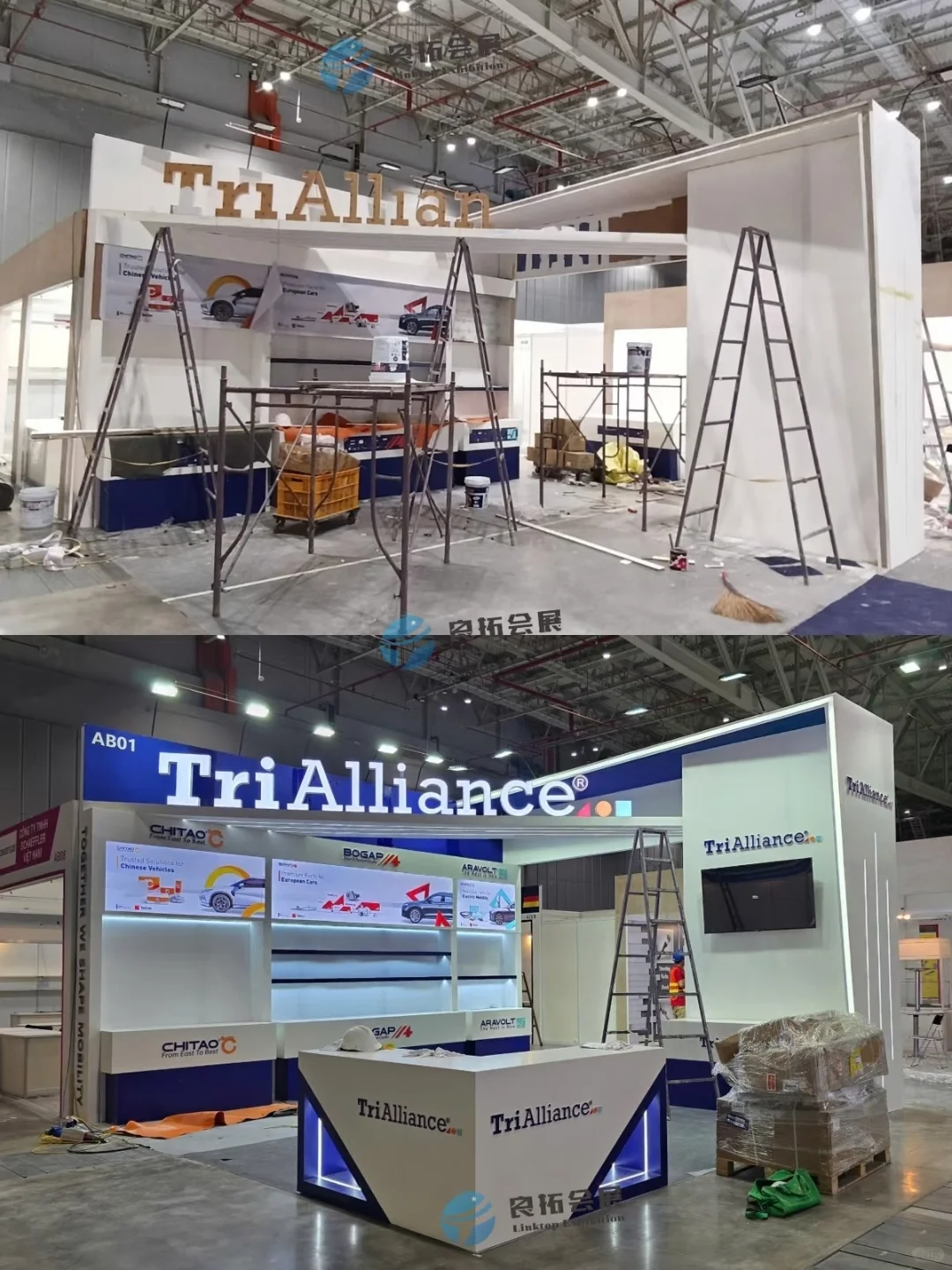 越南汽配展 最新搭建落地 效果图与实景