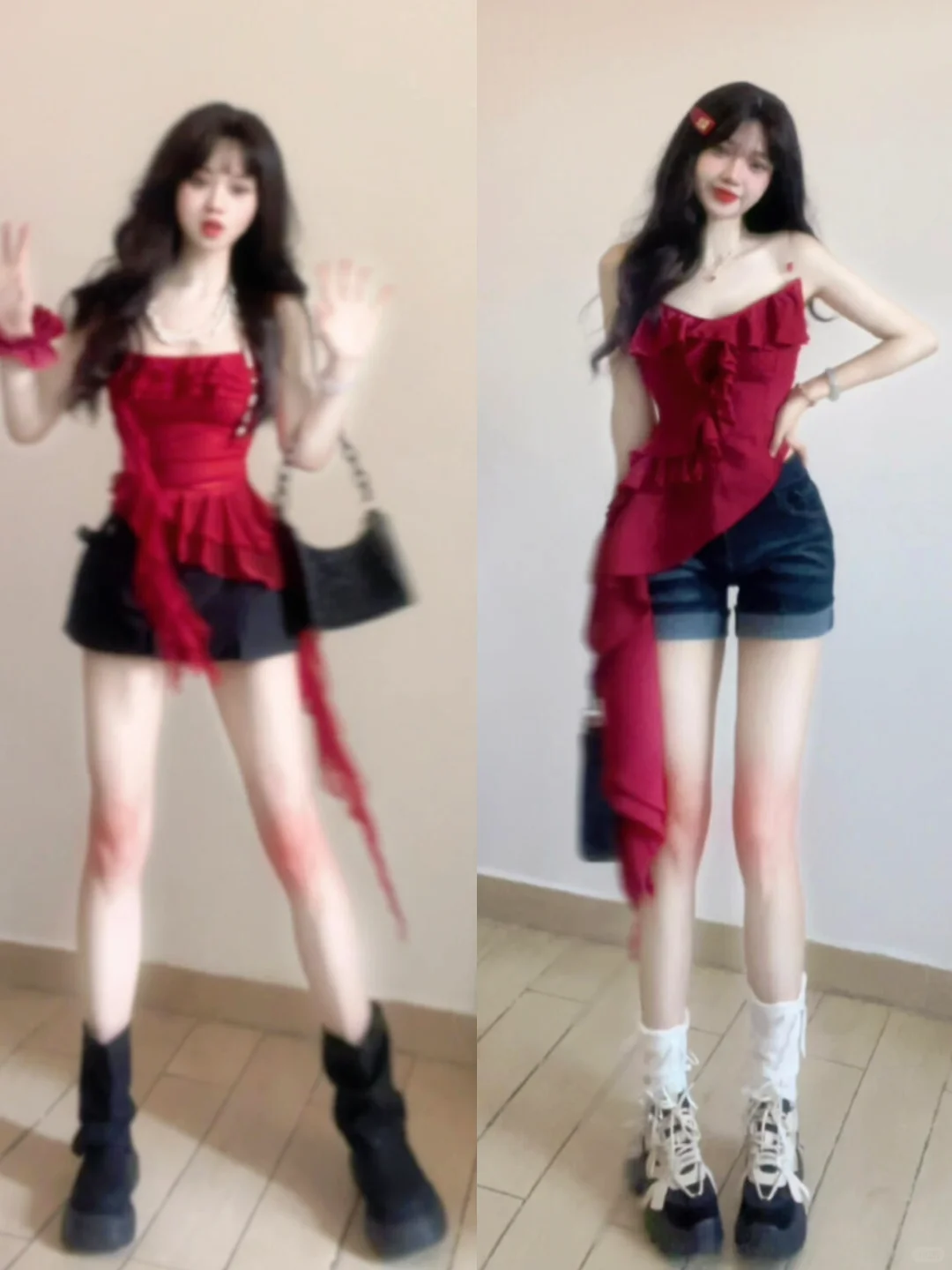 蓝色系穿搭分享～