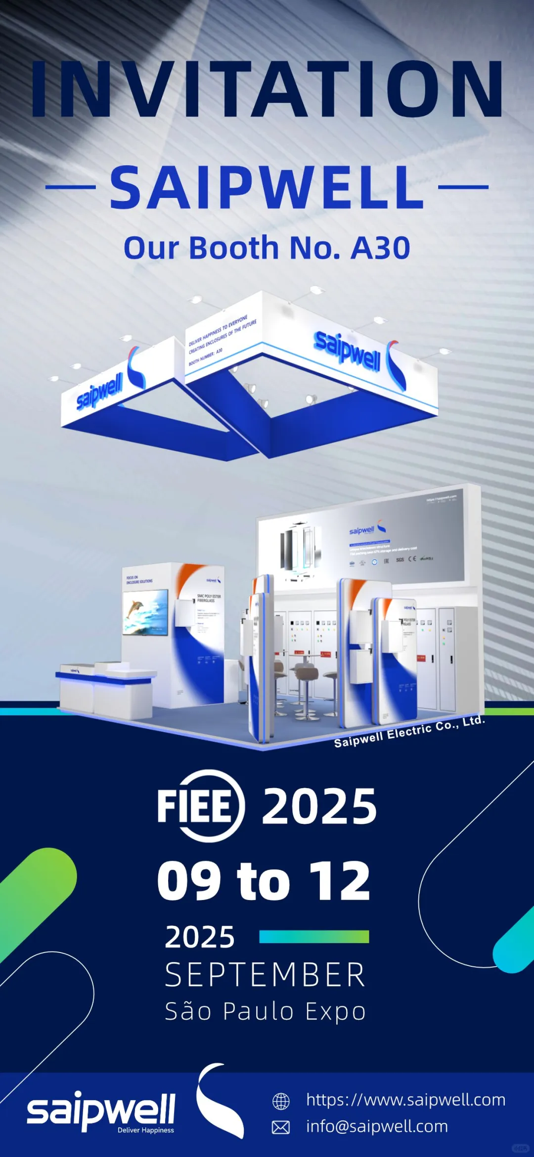 SAIPWELL参加巴西国际电力展FIEE 2025