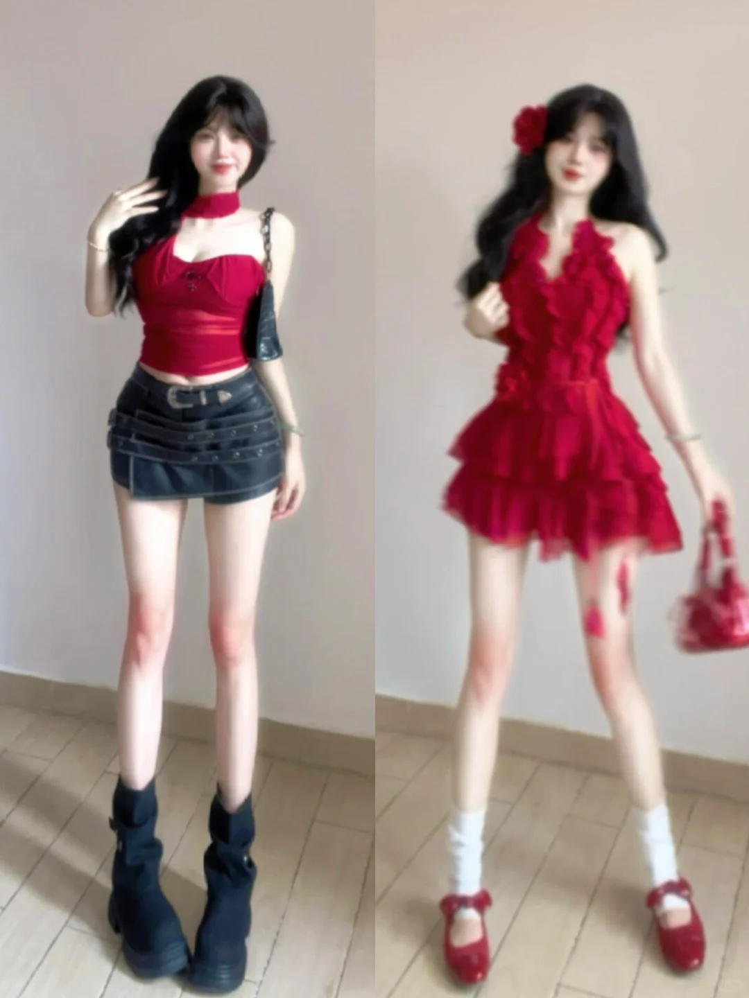 蓝色系穿搭分享～