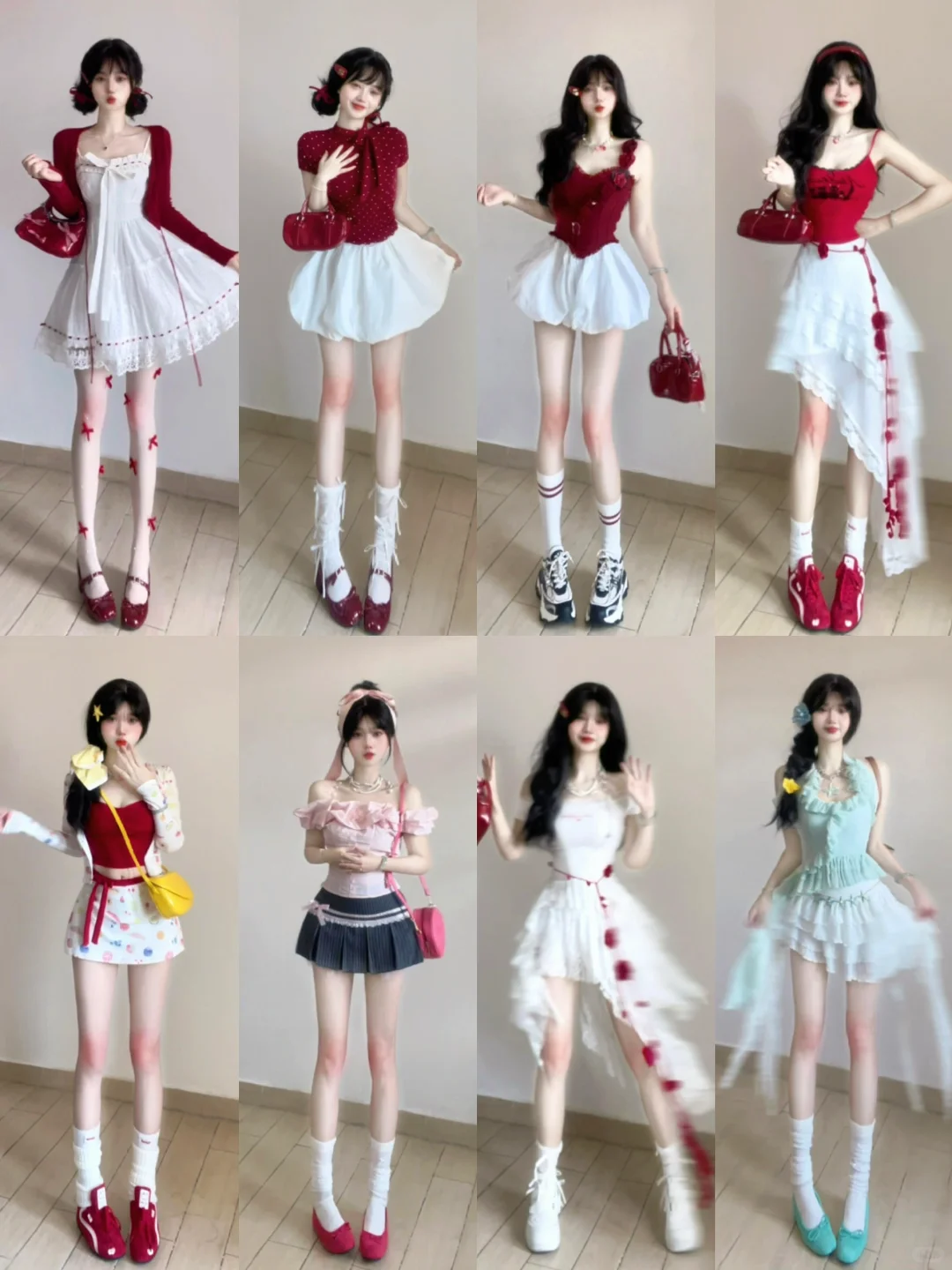 蓝色系穿搭分享～