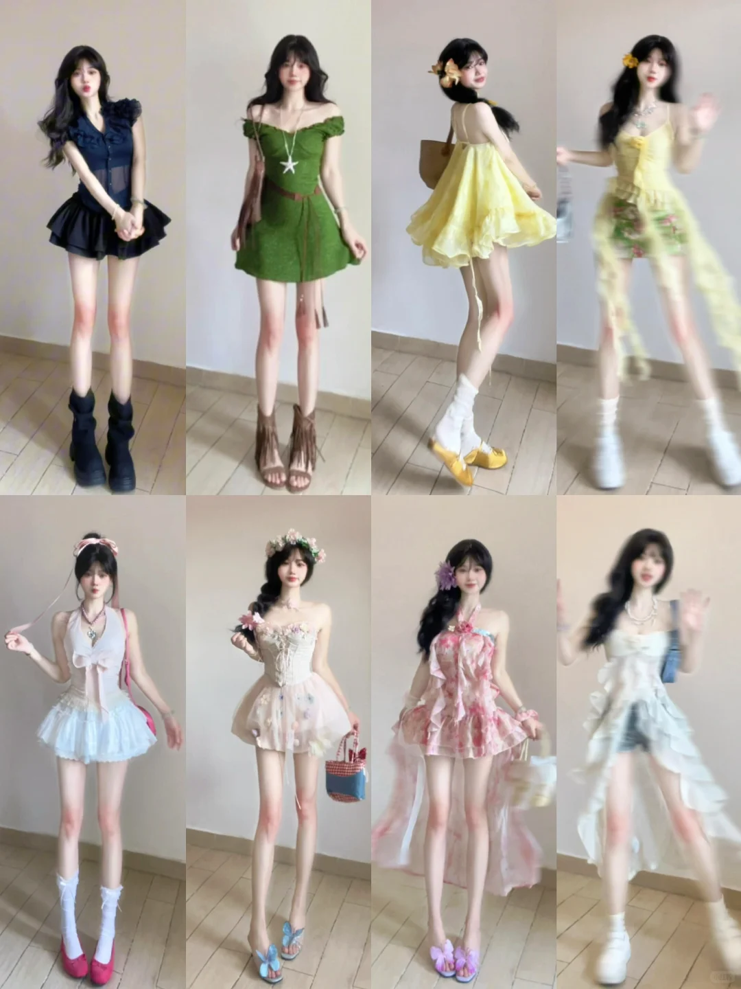 蓝色系穿搭分享～