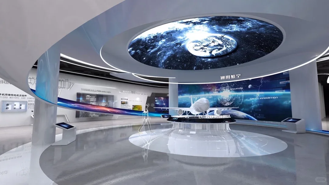 光与科技的未来感展厅设计