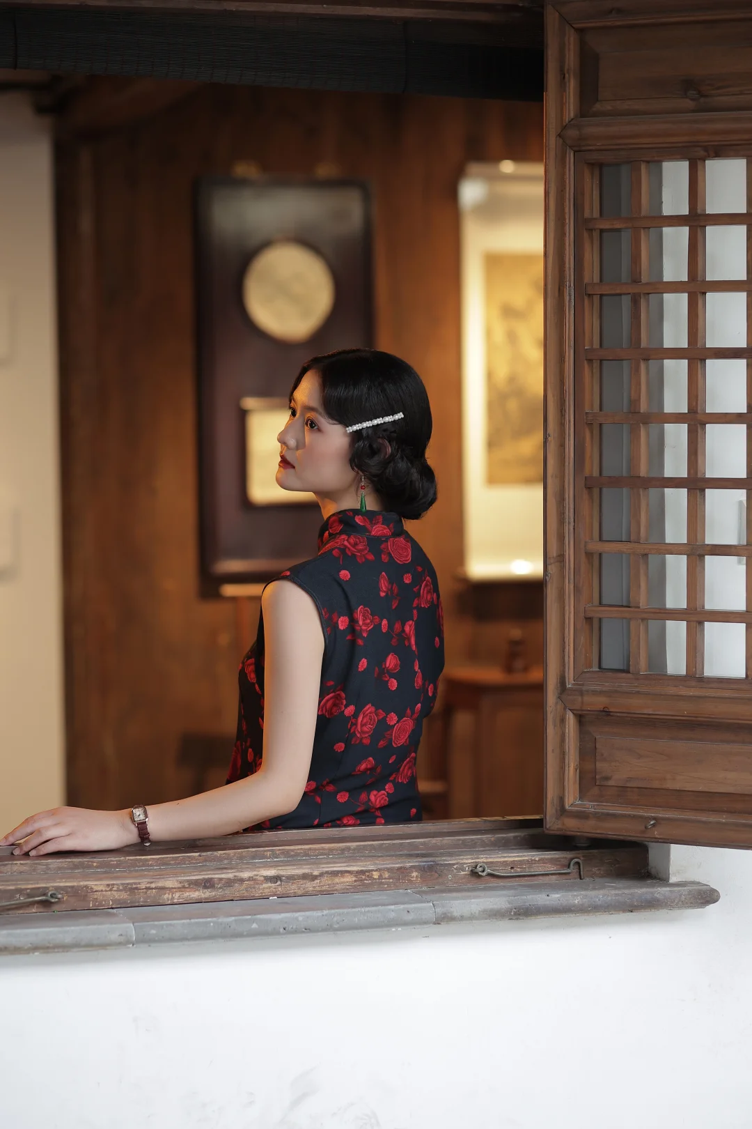 旧时光美人✨苏州民国手推波旗袍写真