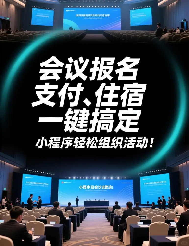 会议活动报名小程序，会议报名小程序开发！