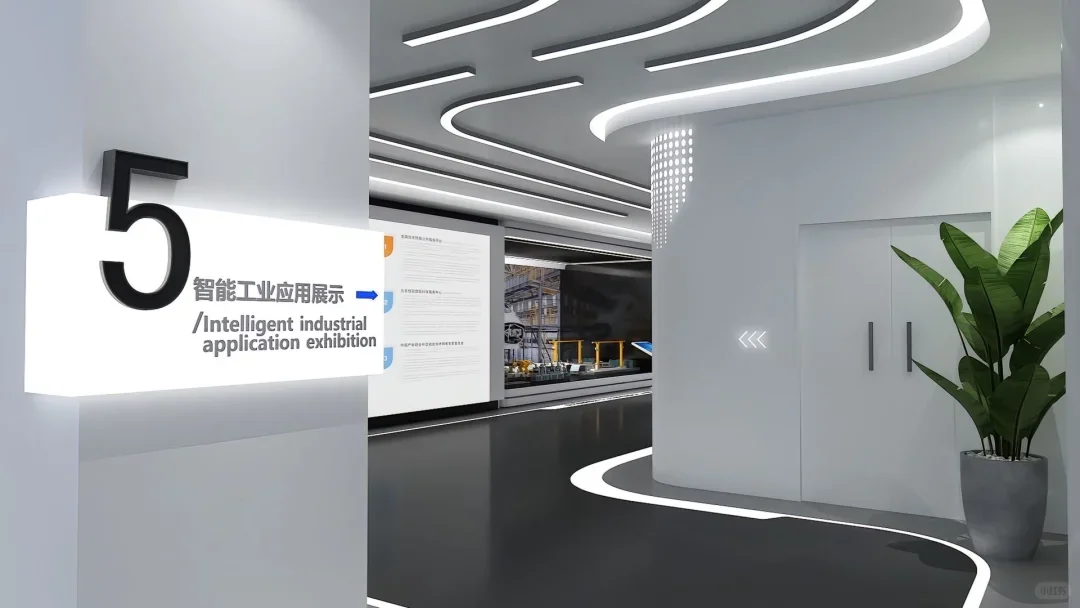 光与科技的未来感展厅设计