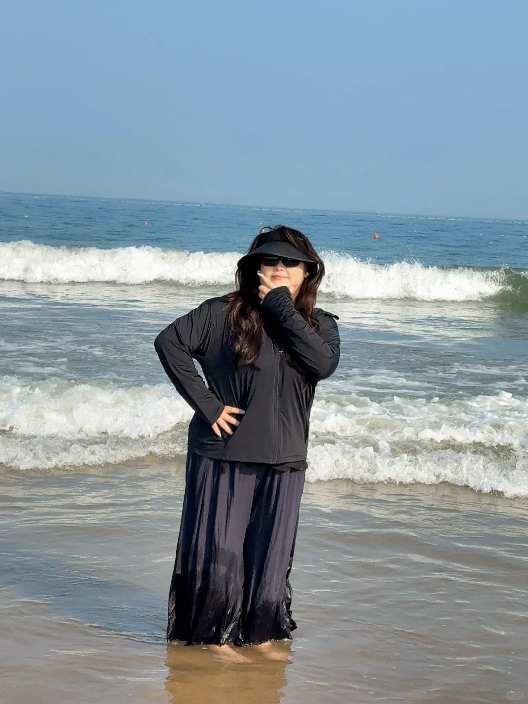 大码穿搭之海边防护篇