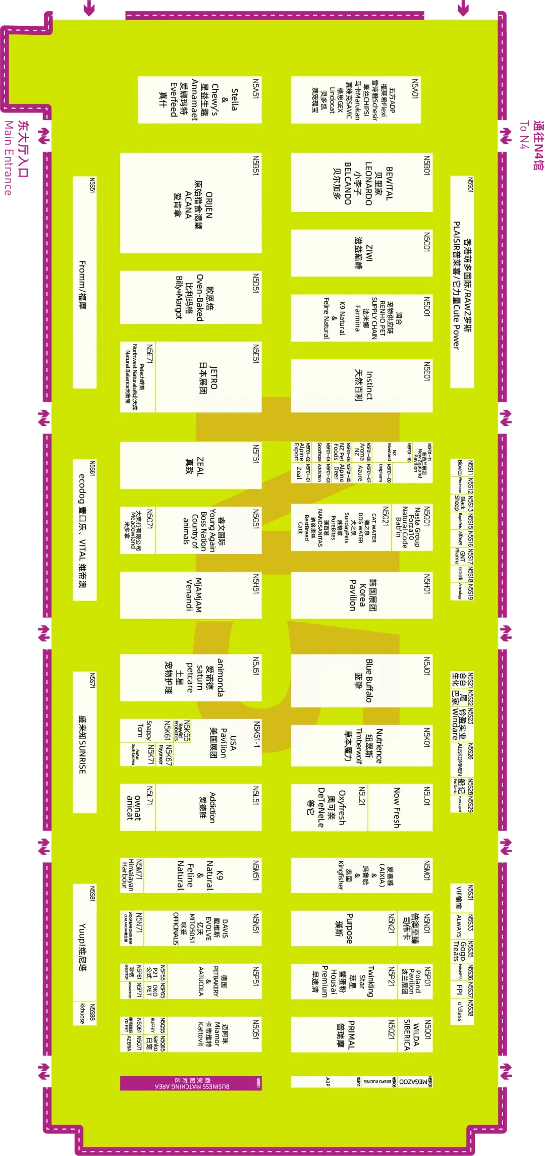 2025亚宠展全馆展位图（快收藏）