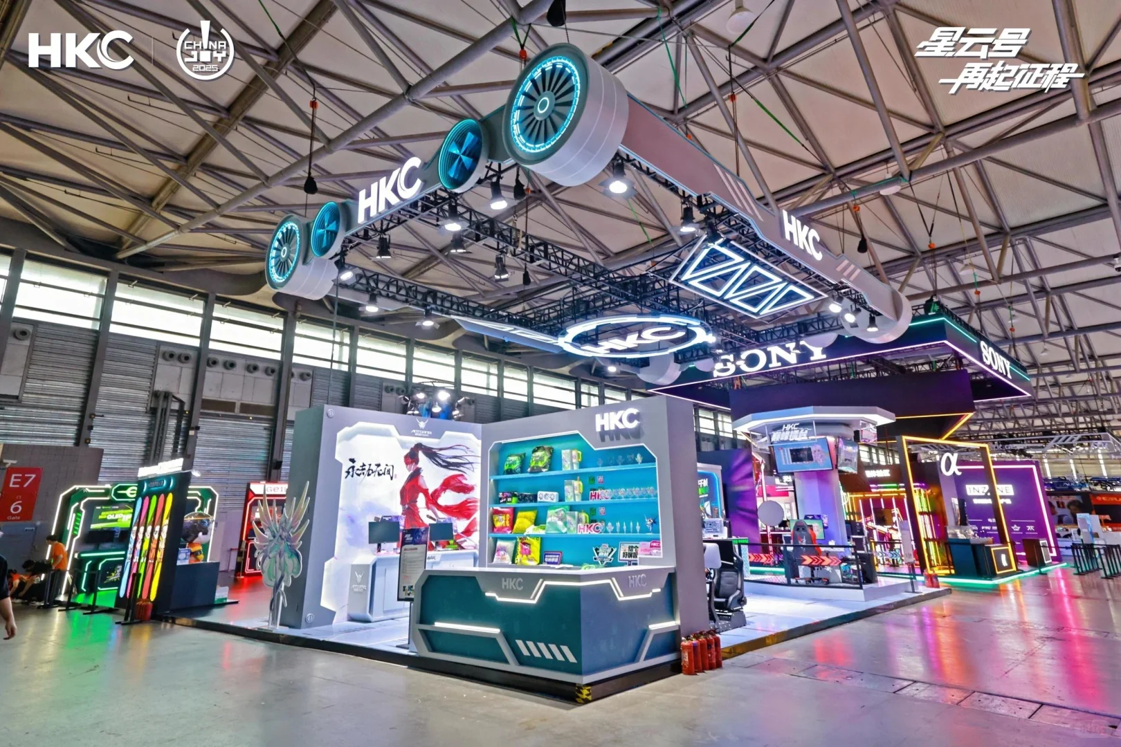 ChinaJoy |HKC展台设计｜高级氛围感拉满