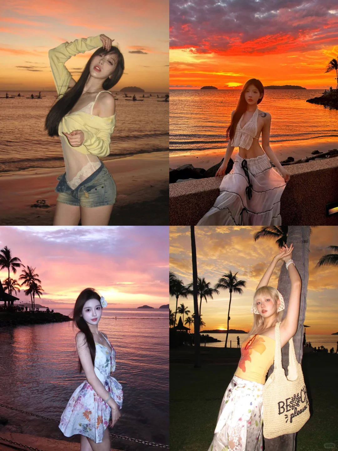 存一些亚庇绝美日落拍照姿势?