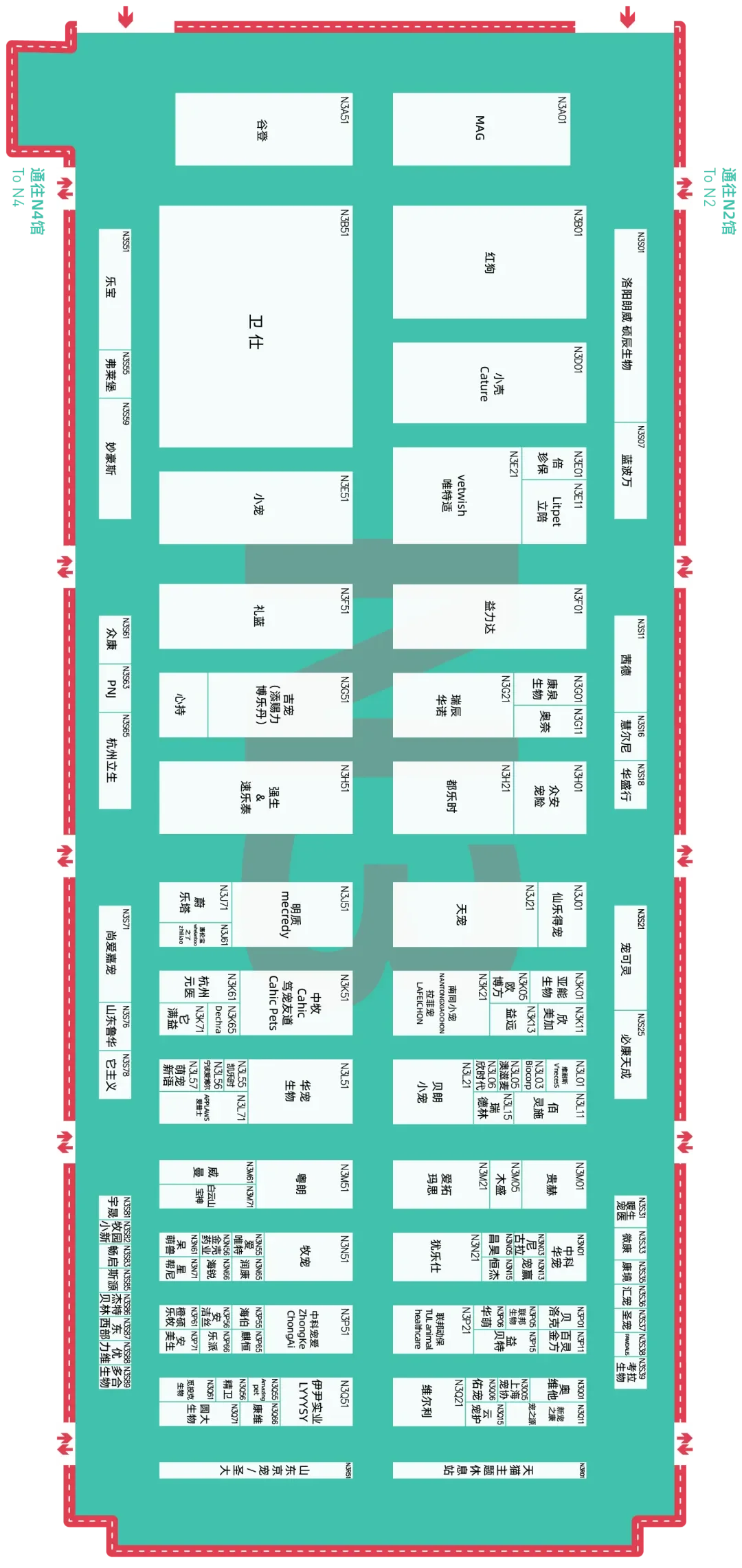 2025亚宠展全馆展位图（快收藏）