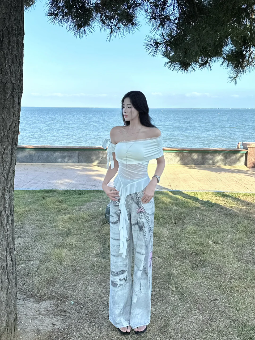 ins海边氛围感穿搭～?