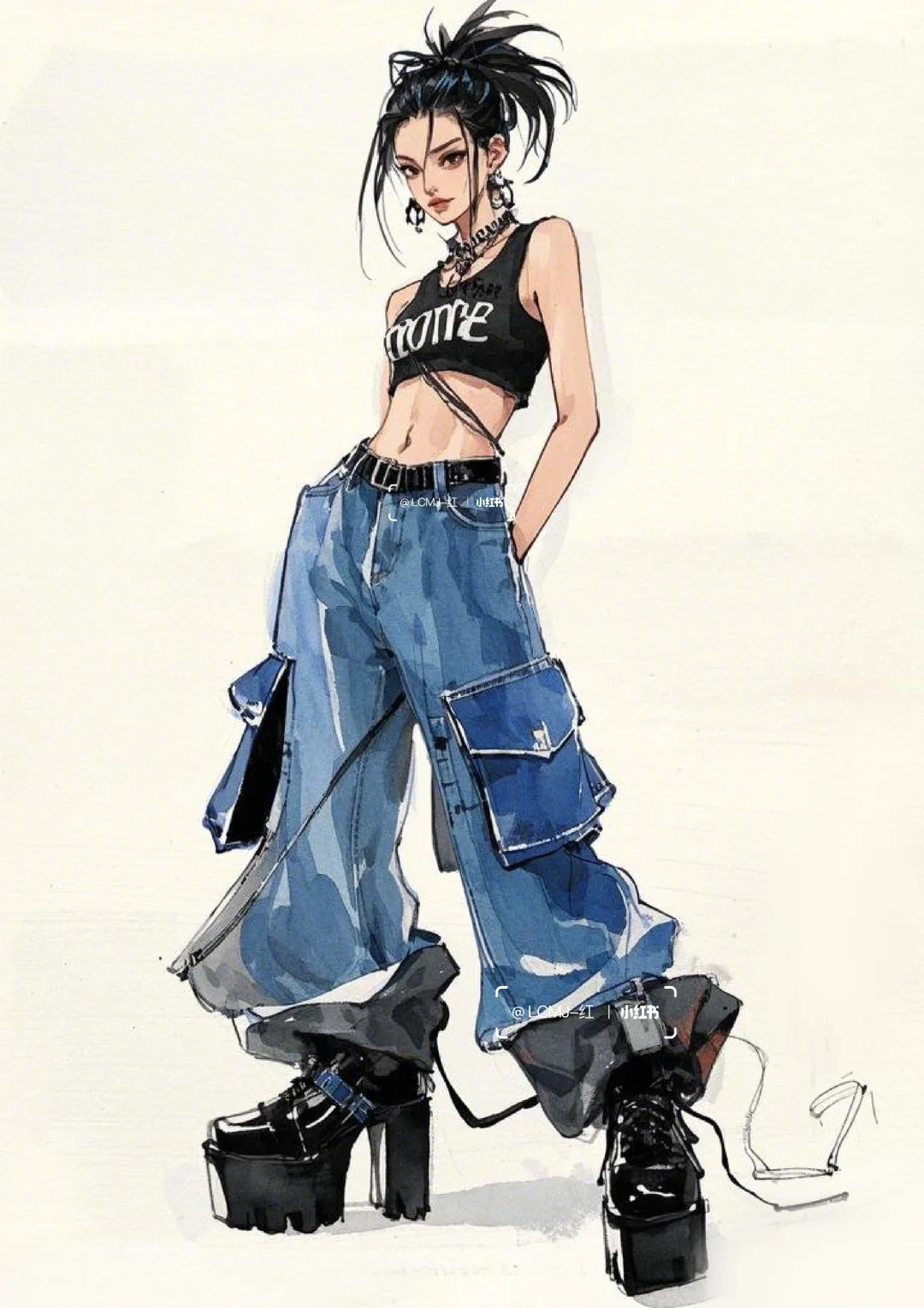 叛逆美学：高街辣妹的机能风穿搭法则