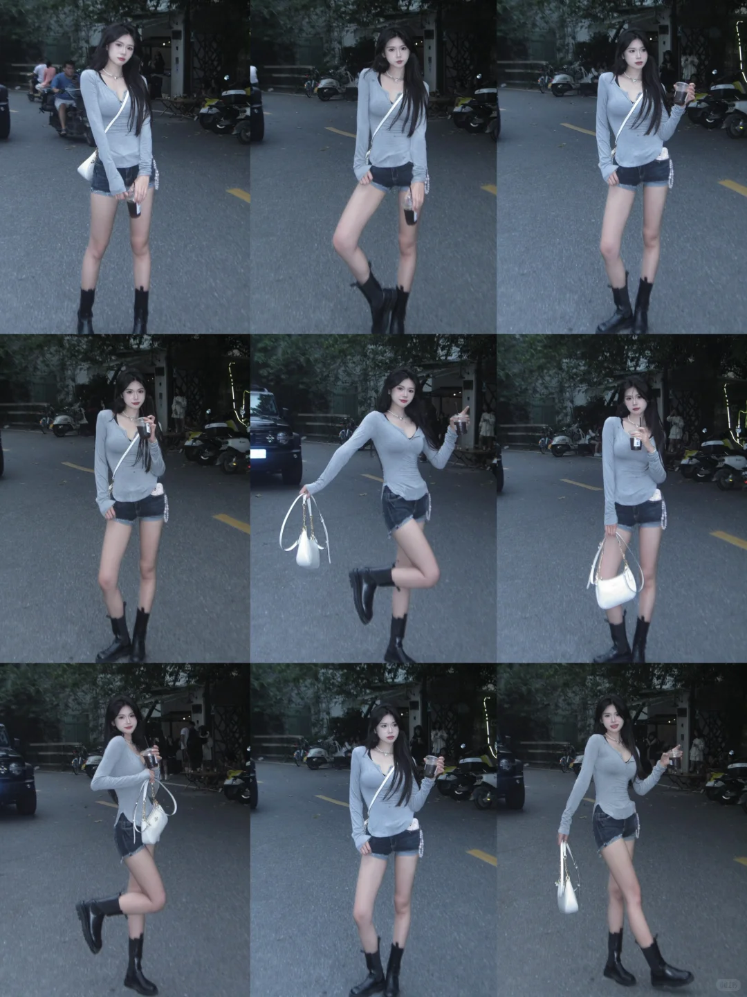 辣妹拍照姿势｜万能站姿随意日常巨还出片