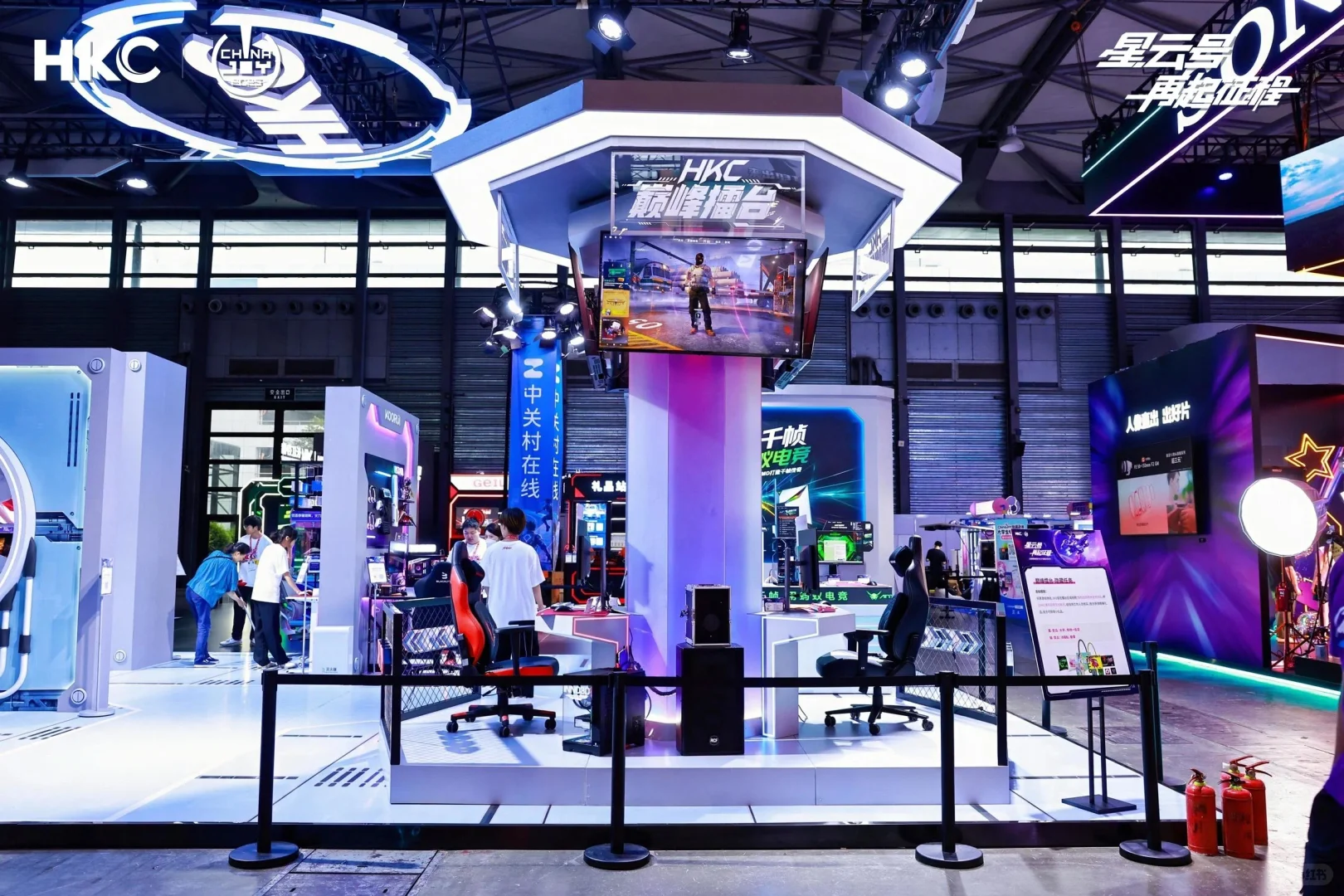ChinaJoy |HKC展台设计｜高级氛围感拉满