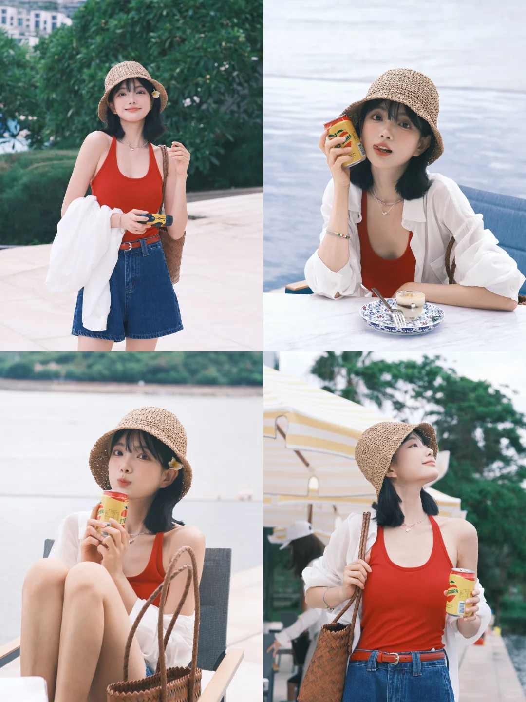 ? ?? ? ⭒˚ 她有好多海边拍照姿势.ᐟ.ᐟ