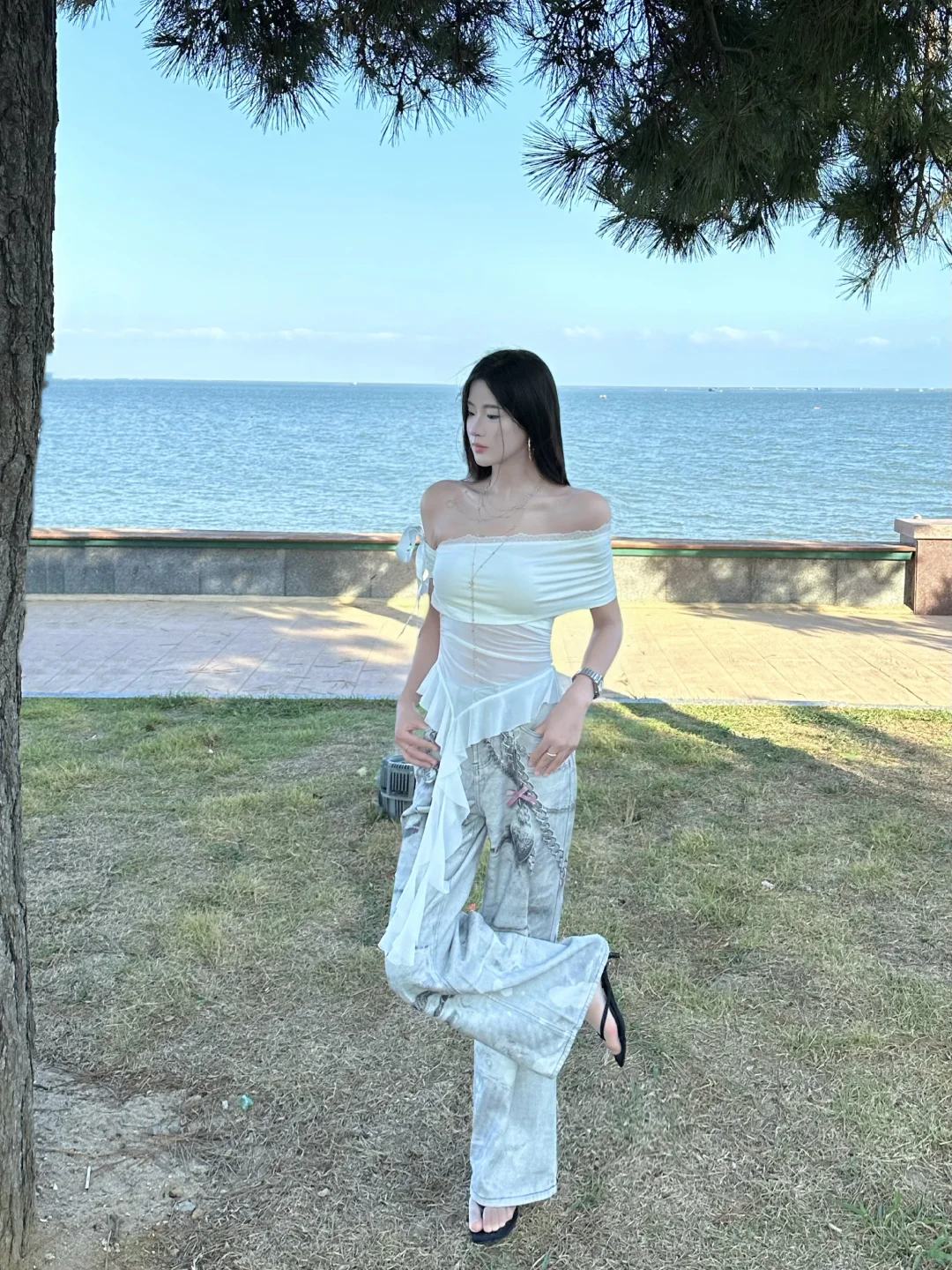 ins海边氛围感穿搭～?