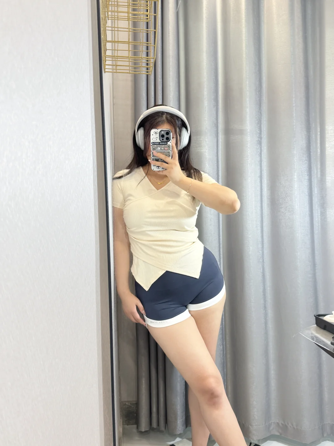 微胖女生巨遮肉肉的运动穿搭