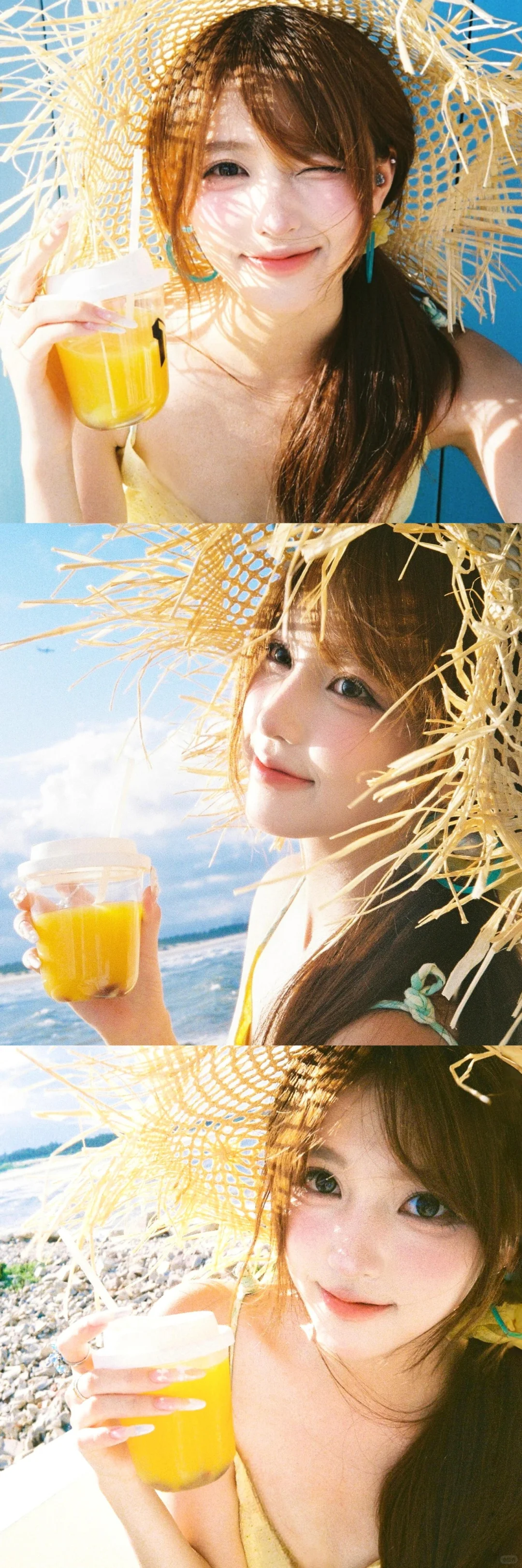 存一些海边氛围感拍照姿势！