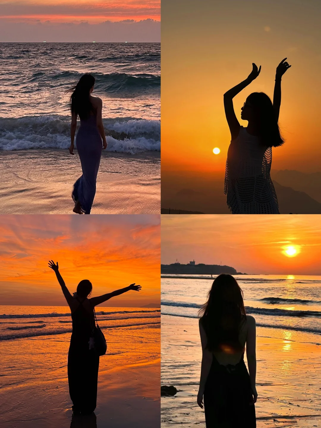提前存！海边日落拍照姿势?！
