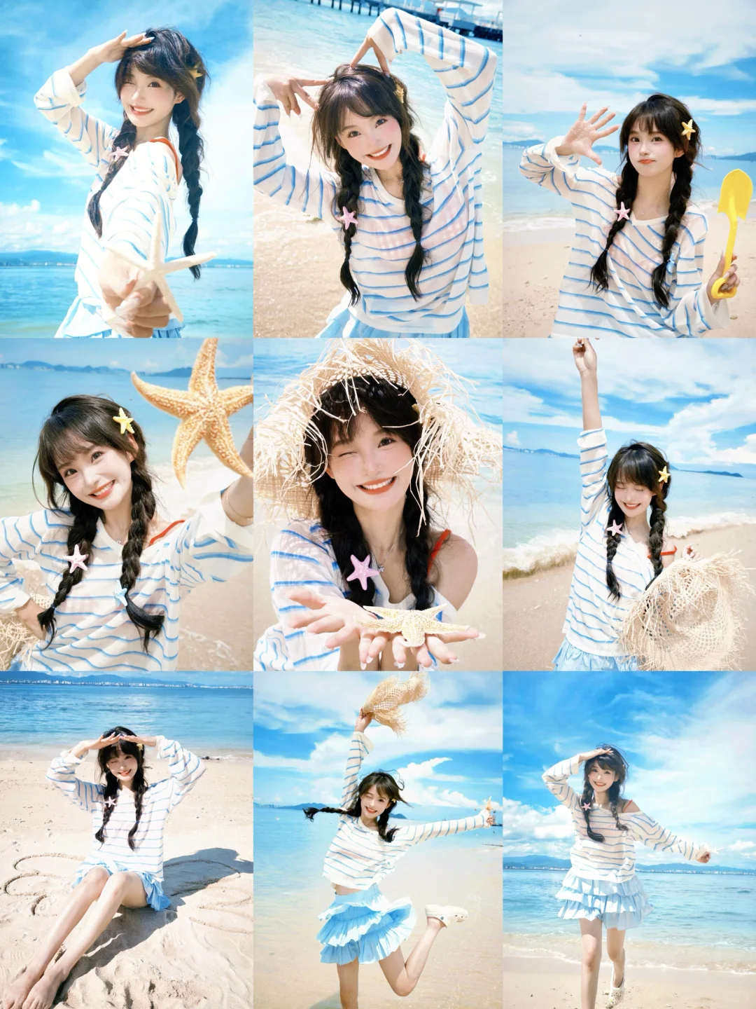 存一些万能海边拍照姿势? ⭒˚? ??