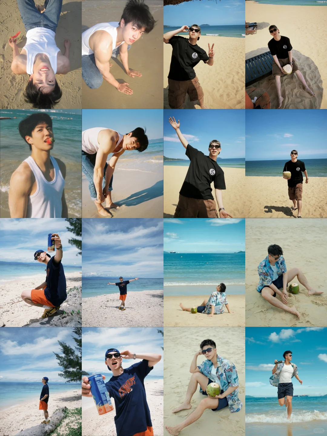 海边沙滩拍照姿势不会摆的快锁死！直接抄