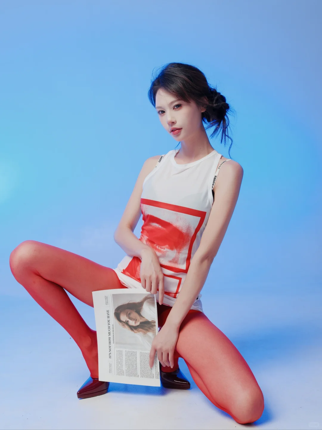 辣妹拍照｜色差碰撞