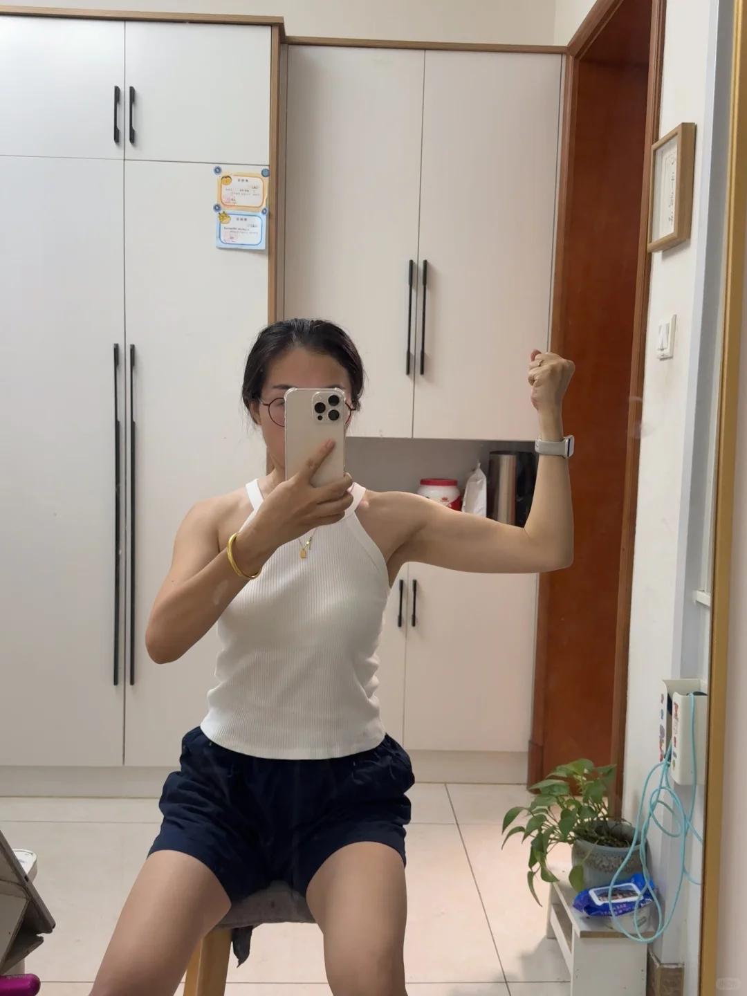 中年少妇的健身打卡日常