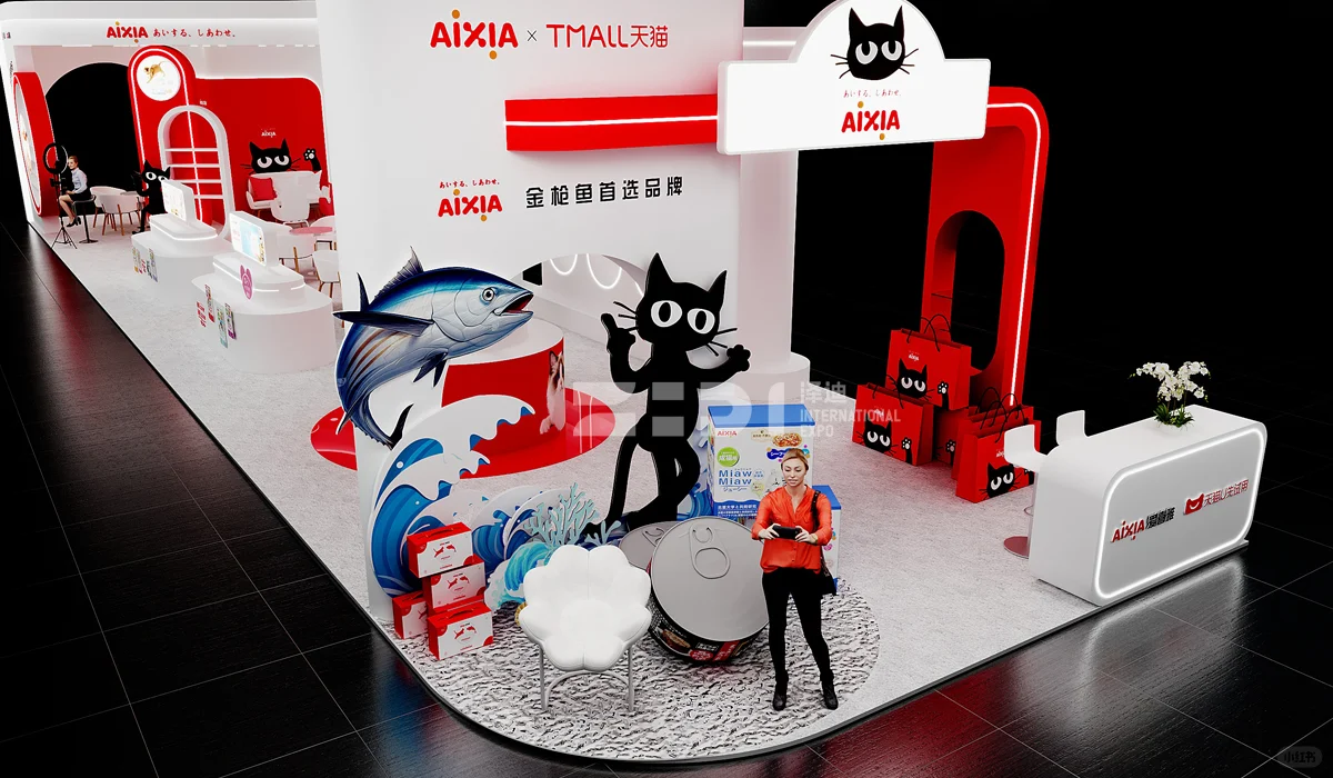 1:1还原?144平上海宠物展会设计布置搭建