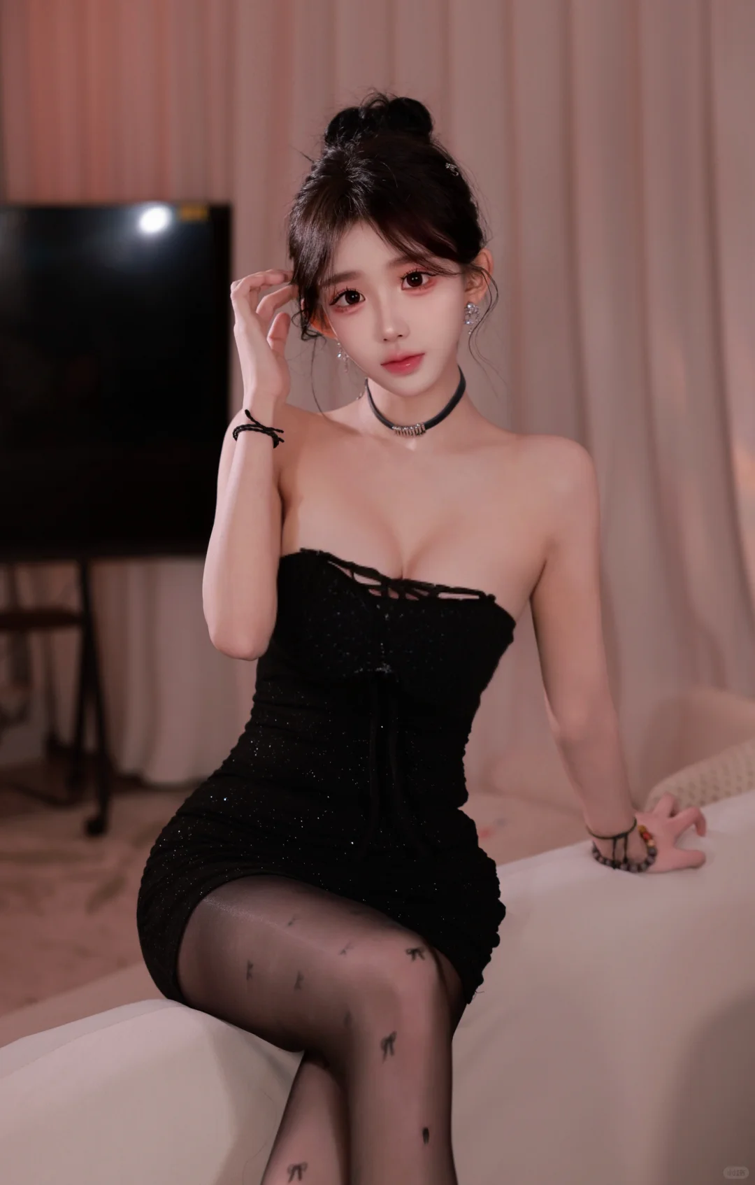 黑皮辣妹高定写真，氛围感拉满！