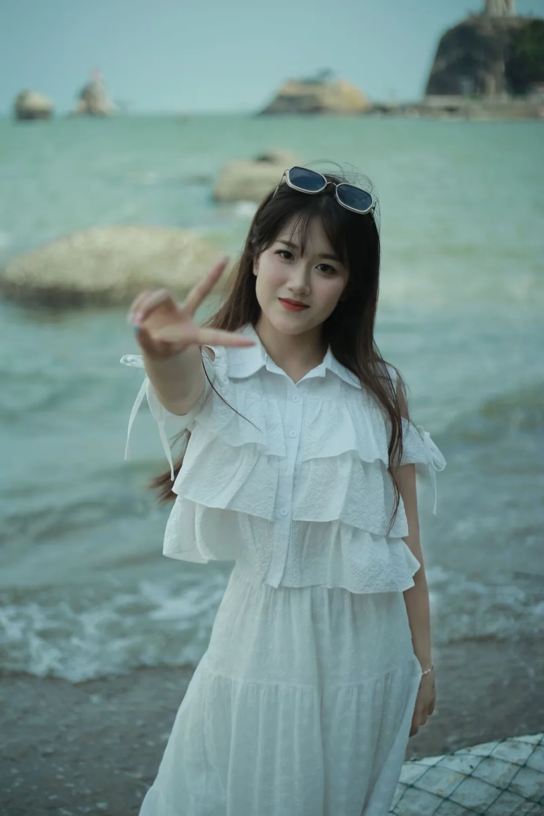 夏日海边写真｜白裙是永远的神✨