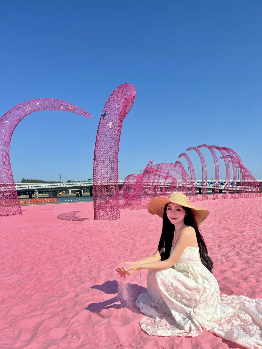 不是巴厘岛?️长春粉色沙滩太美了｜肆季南河