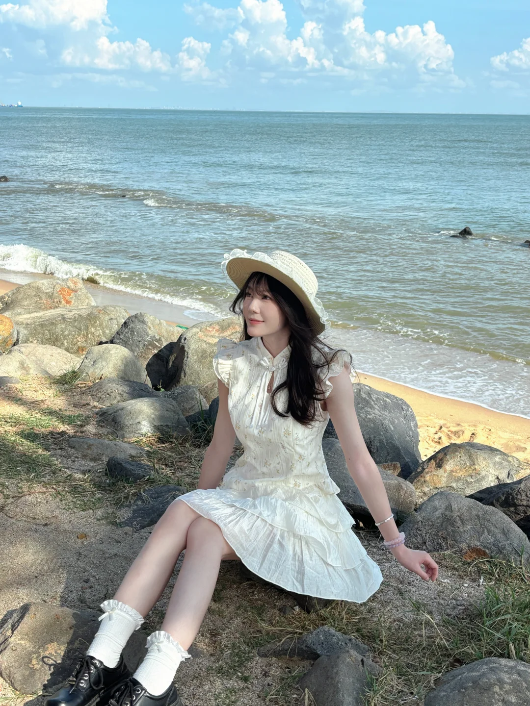 ?158小个子海边穿搭～