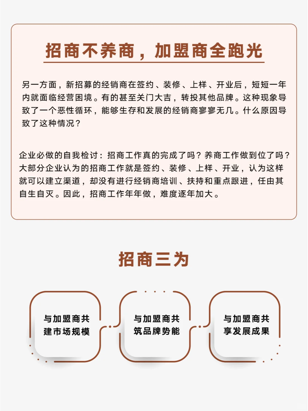 招商不养商加盟商全跑光