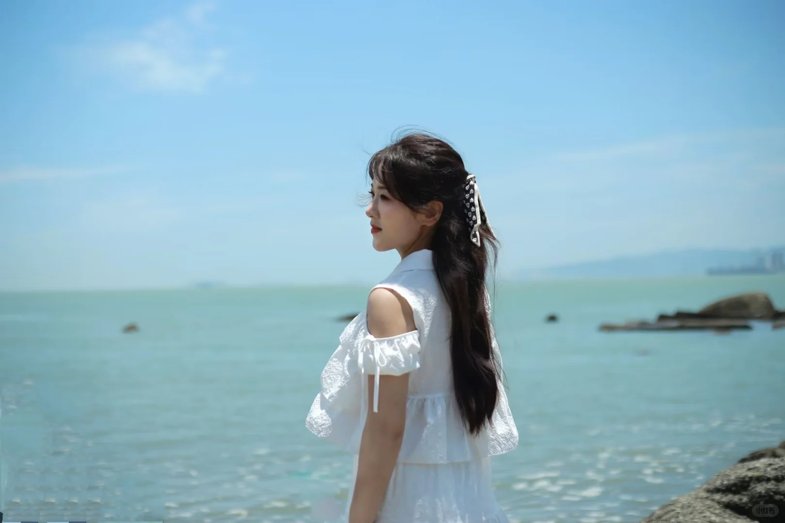 夏日海边写真｜白裙是永远的神✨