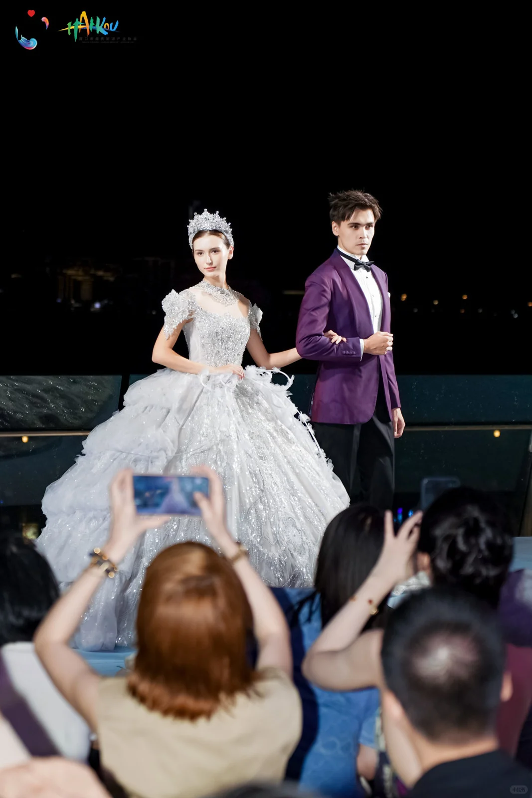 七夕在海口看婚纱秀