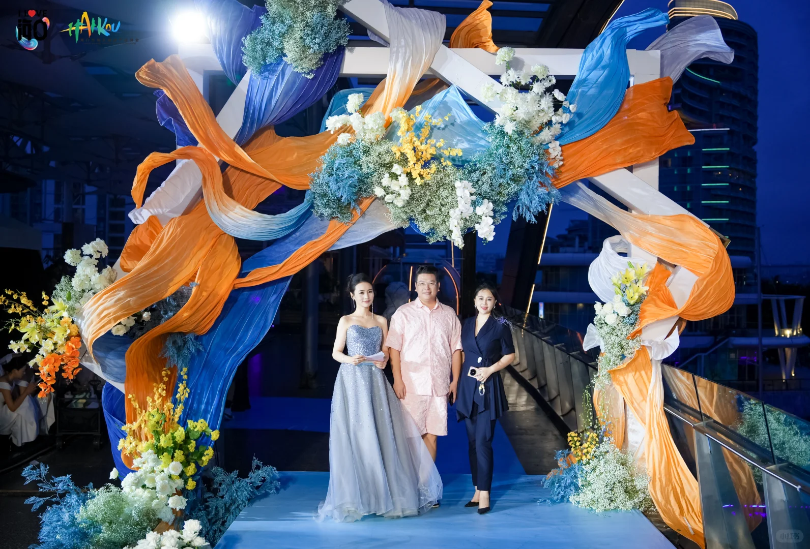 七夕在海口看婚纱秀