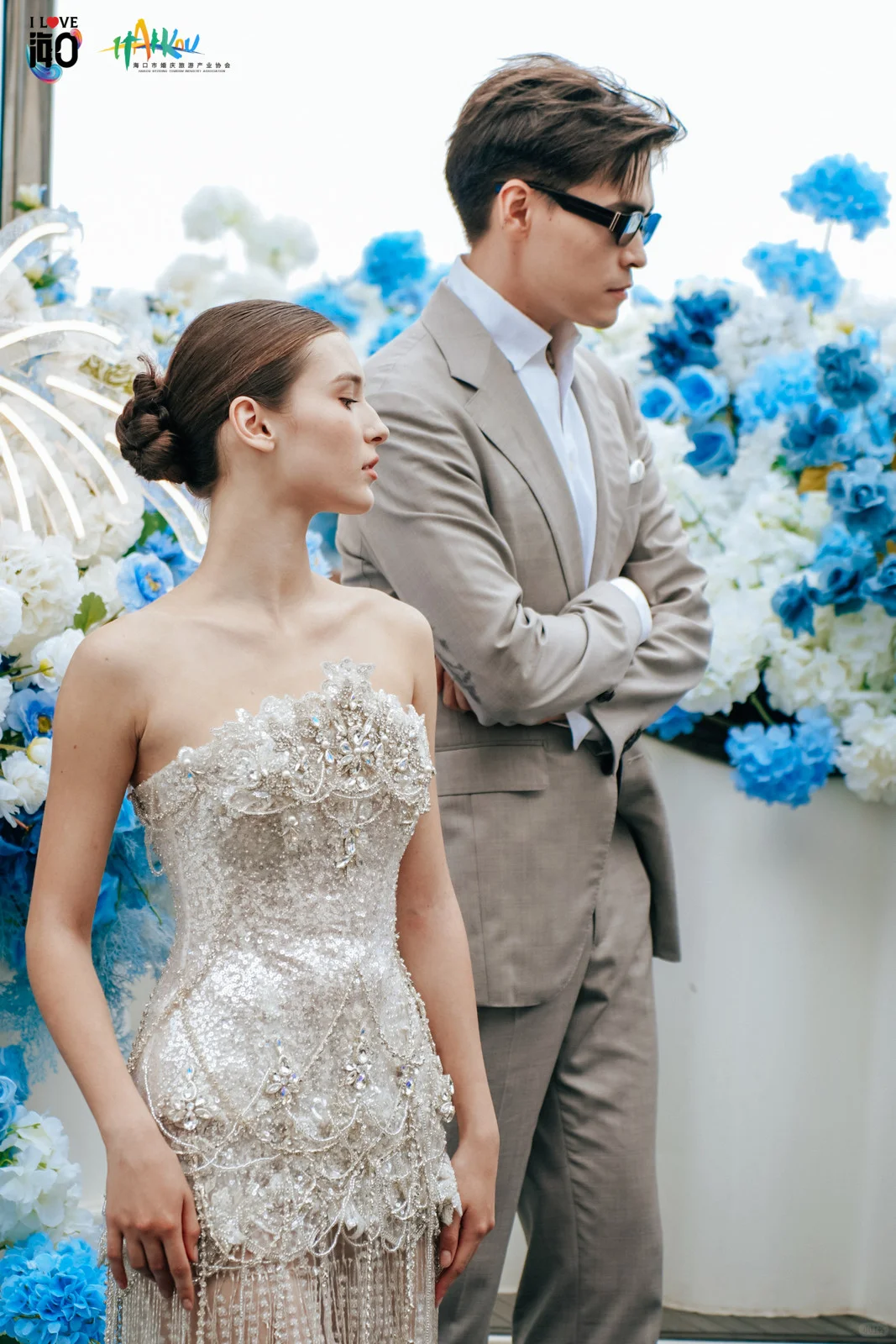 七夕在海口看婚纱秀