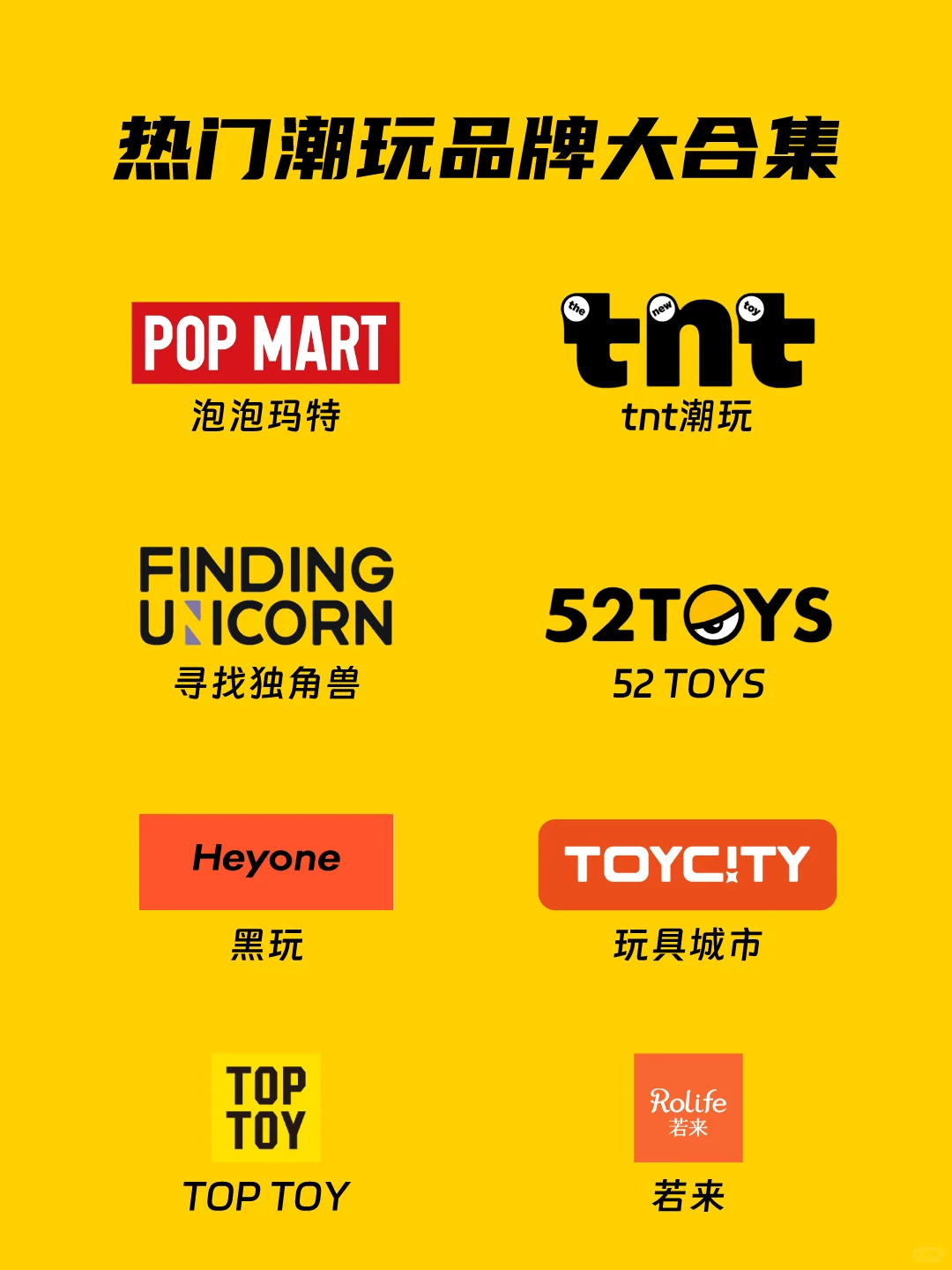 热门潮玩品牌大合集,萌新入坑必看!