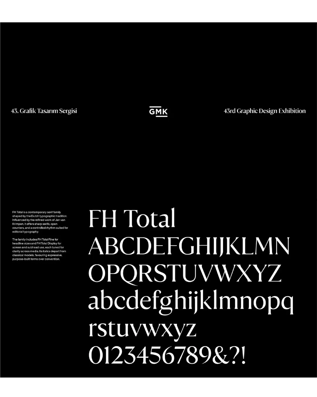 GMK 第 43 届平面设计展视觉符号