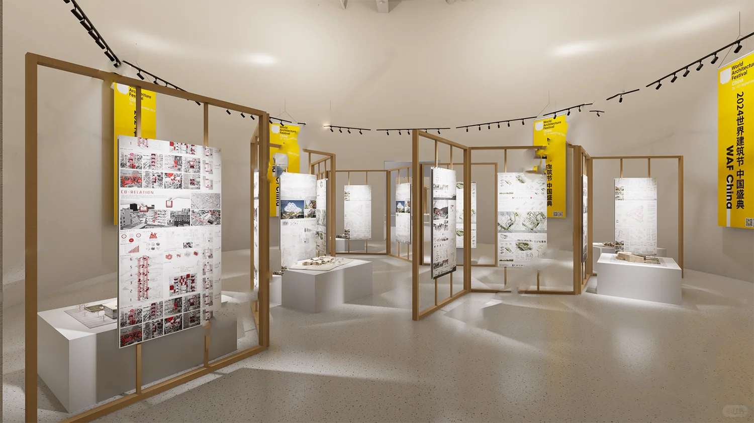 艺术展架SU模型，展厅布置超省心！?️