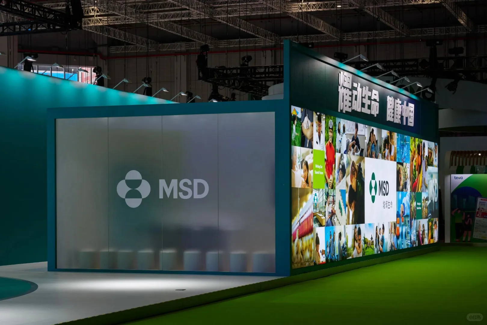 上海进博会默沙东展台，设计门道速get✨