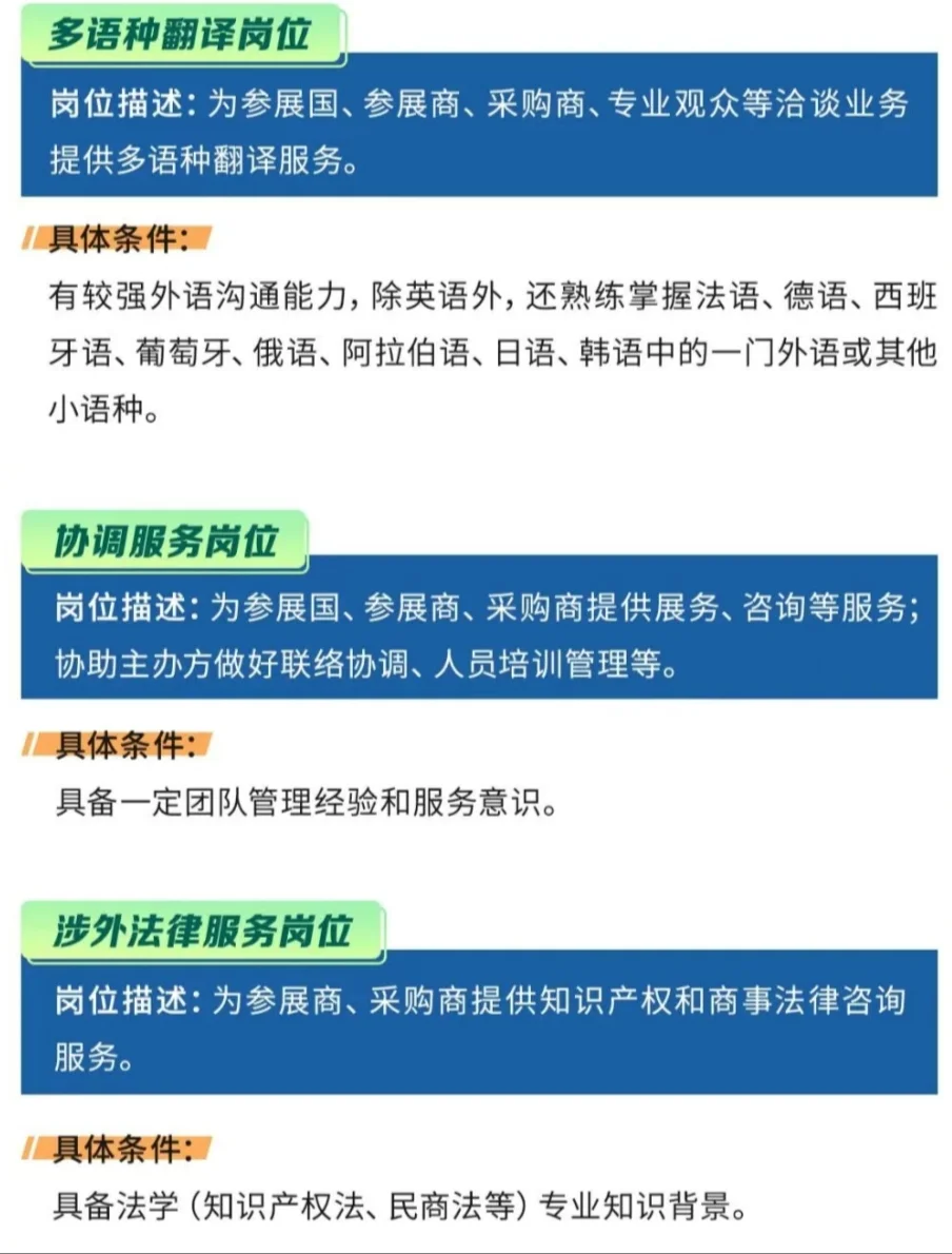 【上海公益好活动】进博会专业志愿者招募
