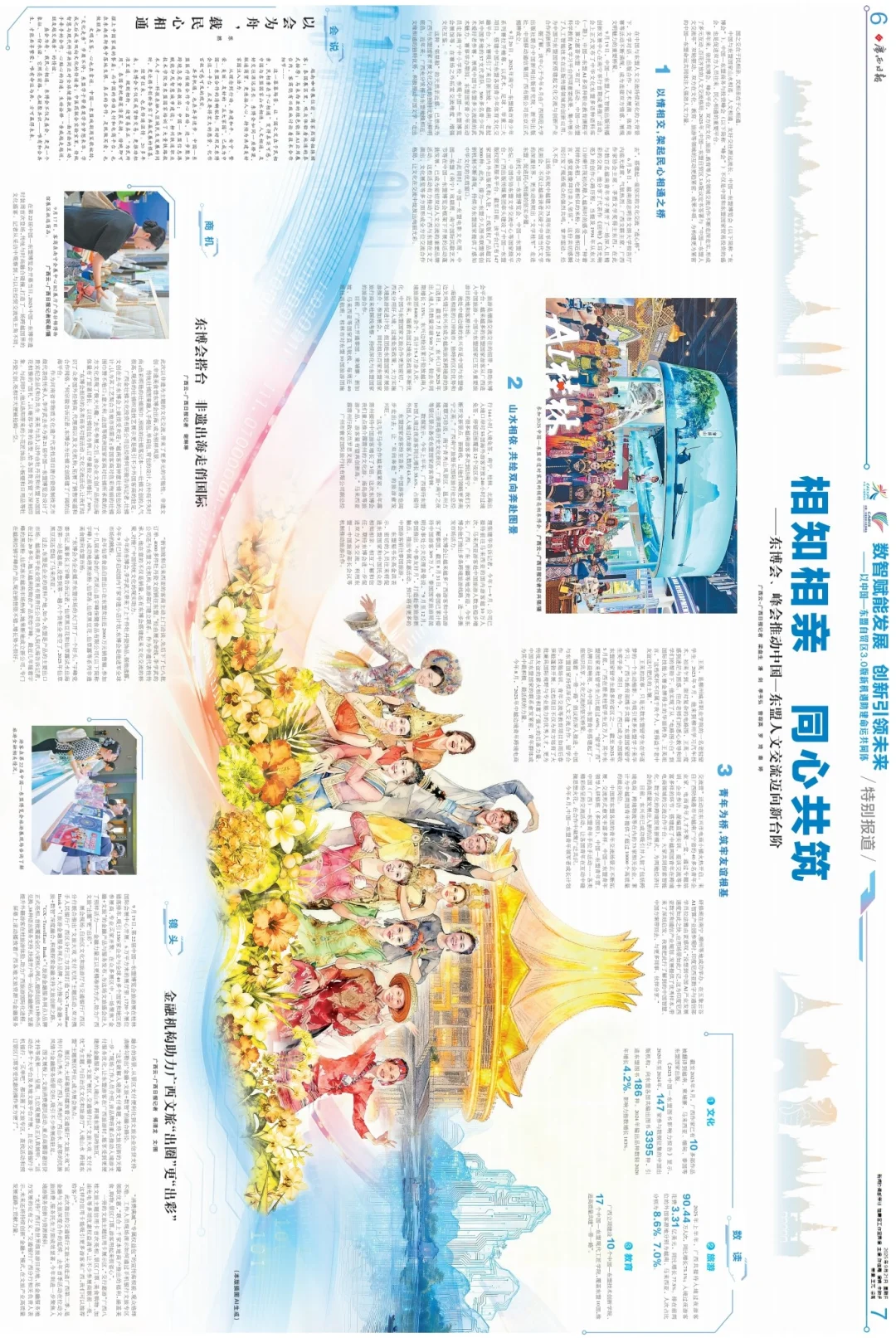 中国 — 东盟博览会报纸！视觉冲击力拉满✨